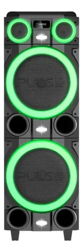 Caixa de som torre Pulse Sp518 Bluetooth / LED - 2000w cor preto