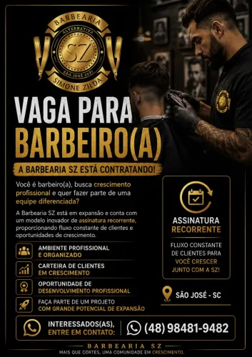 Vaga para barbeiro 