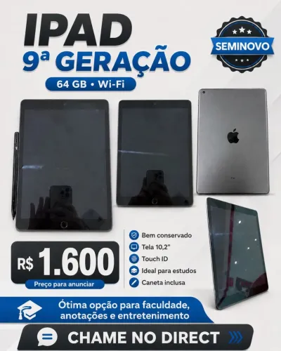 iPad 9 geração - 64GB
