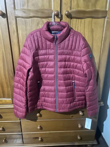 casaco com plumas jaqueta acolchoada ultra loft embalável tommy hilfiger masculino