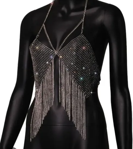 Cropped Strass Pedraria