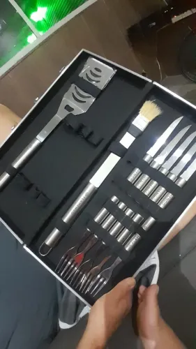 Kit de Churrasco do Flamengo - Nunca usado