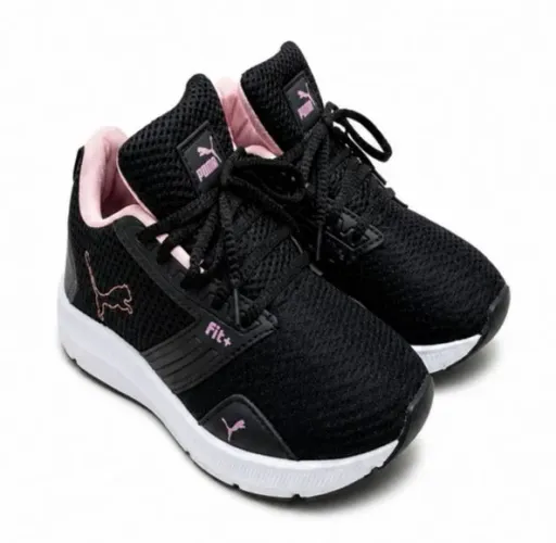 Tênis feminino Puma fit+ Preto Rosa 37
