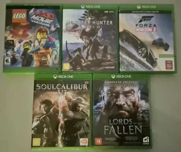 Jogos Xbox One. Forza Horizon 3, SoulCalibur VI, Lords of Fallen, Monster Hunter e Lego
