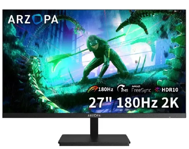 Monitor Arzopa QHD , IPS, 180hz , HDR , aceito troca em xbox series S