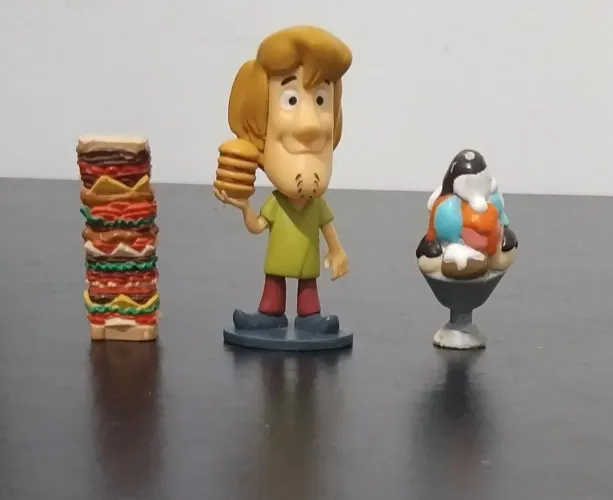Boneco Salsicha com acessórios