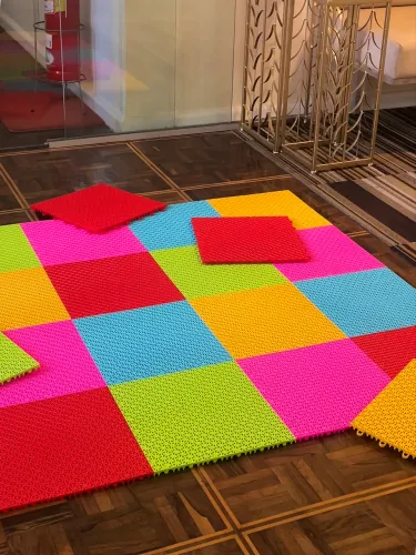 Tapete microformas 30x30 com 20 peças modulares
