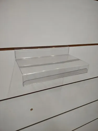 Expositor de acrílico para painel canaletado