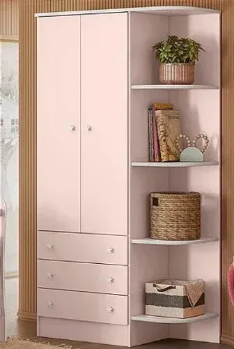 GUARDA ROUPA INFANTIL ROSA