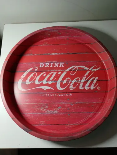 BANDEJA METAL COCA COLA VINTAGE 2015.