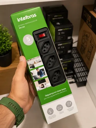 Filtro de Linha com 5 tomadas Intelbras