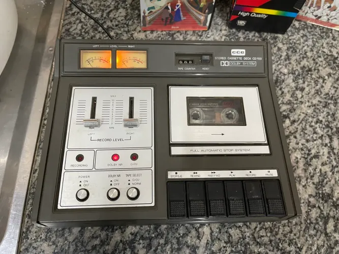 Stereo cassette deck CD 703 Dolby Sistem CCE raridade