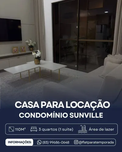 Casa no Condomínio Sunville para locação, João Pessoa  PB: