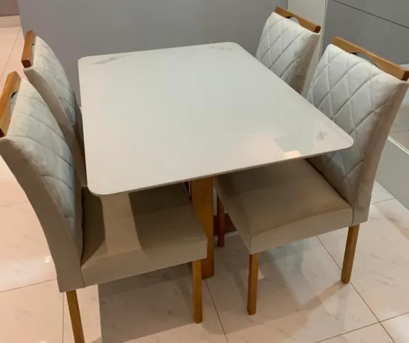 Mesa 1,40 com 4 Cadeiras NOVO ENTREGA HOJE
