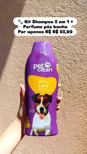Shampoo 5 em 1 + perfume pet
