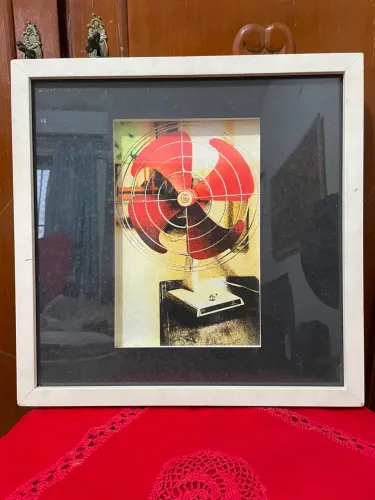 QUADRO POP ART FOTO VENTILADOR GE VINTAGE
