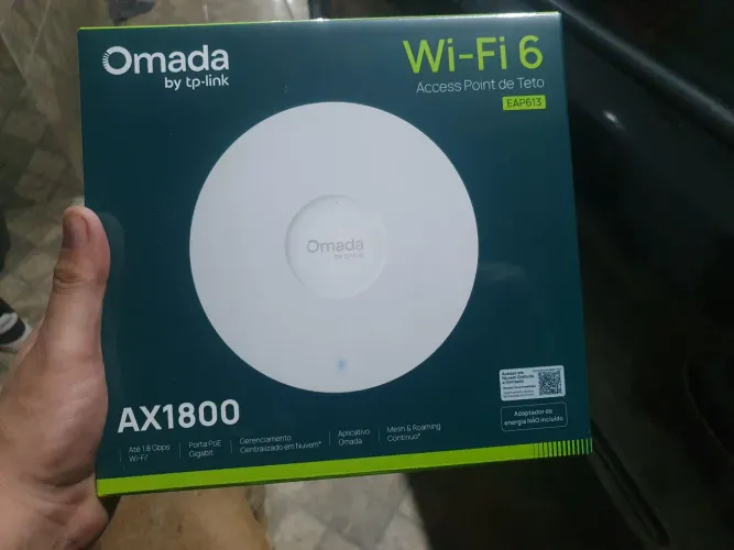 O TP-Link EAP613 AX1800 Novo. Lacrado