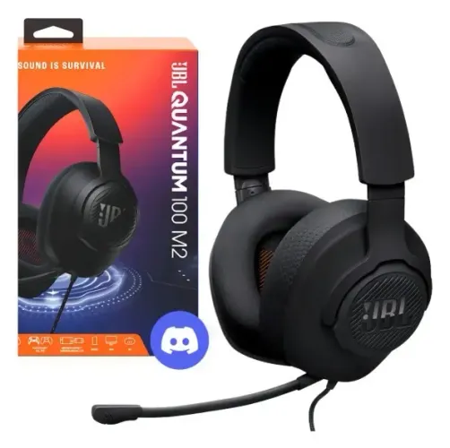 Headset Gamer JBL Quantum 100 M2 | Com Fio Lacrado 1 Ano de Garantia