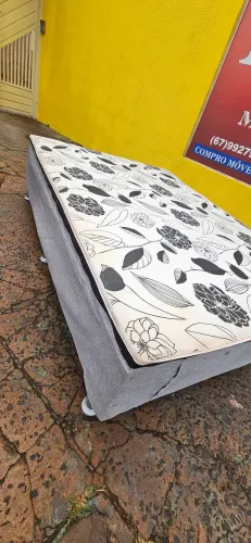 cama box casal padrão espuma 5cm bem conservada ENTREGA GRÁTIS