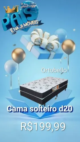 Cama box d20 solteiro 