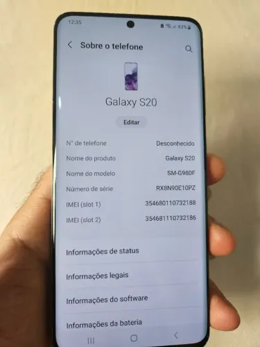 Celular Samsung Galaxy S20