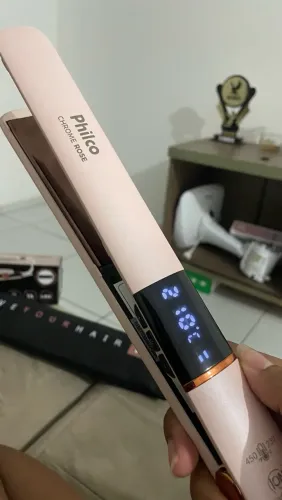 PRANCHA PHILCO 230°C ROSÉ + NECESSAIRE TÉRMICA