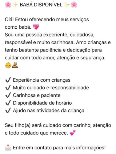 Nome: karla Tavares WhatsApp: * Cidade: Campina Grande-PB