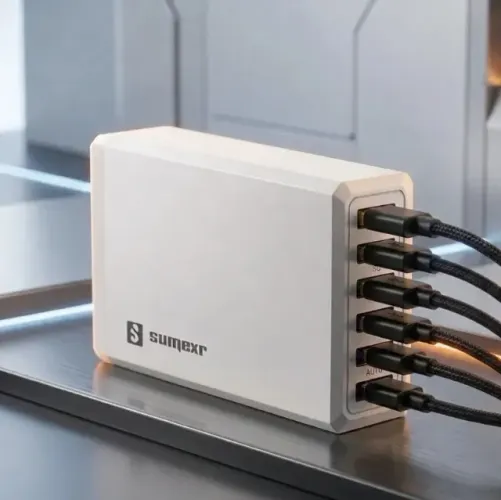 (Novo)Estação Carregador de Mesa Summer Eletronicos Rápido com 6 Portas USB