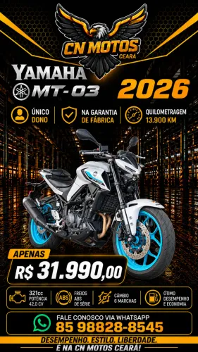 Yamaha MT-03 Connected 321cc ABS 2026