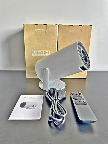 Projetor HY300 Android 11 Wi-Fi 5G Novo Lacrado Divido no cartão
