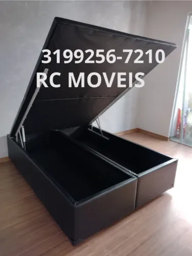 Cama Box Baú Casal 1.38x1.88 Bipartido Blindado Direto da Fábrica