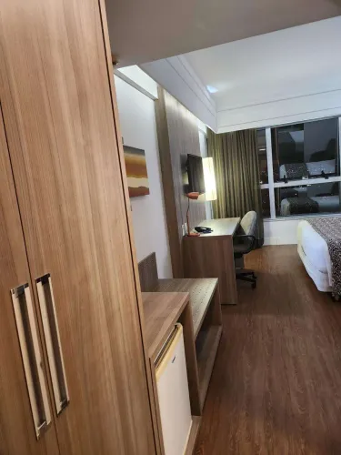 Flat Mobiliado de 1 Suíte na Serra (BH) 1 Vaga, Academia, Piscina e Wifi
