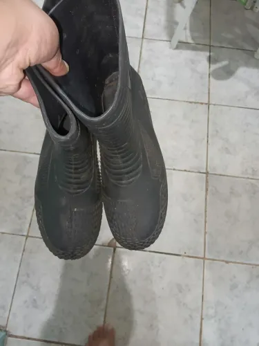 Bota de chuva para motoqueiro