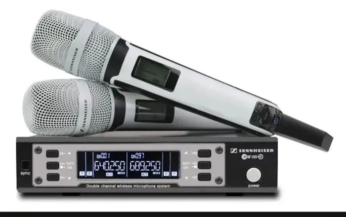 Microfone duplo profissional sennheiser