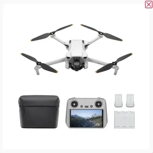 DJI Mini 3 Fly More Combo com controle DJI RC (tela integrada)