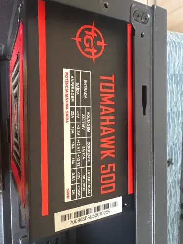 Fonte ATX Tomahawk 500W da TGT