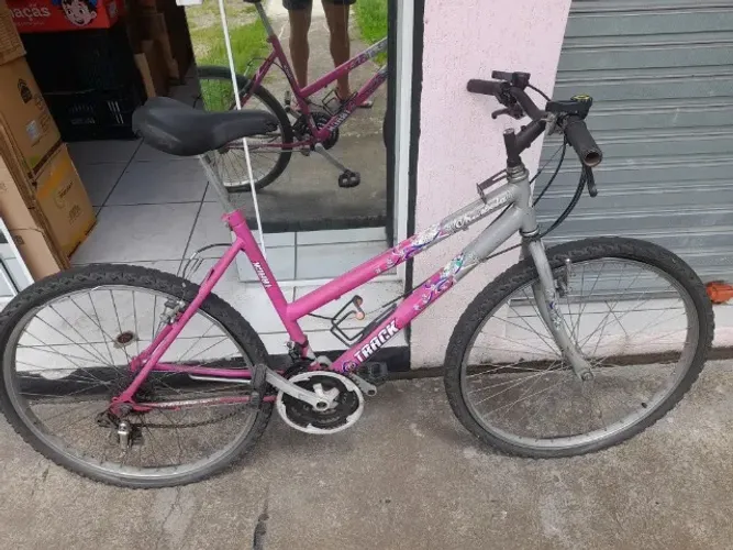 Bicicleta Track & Bikes Marbella Aro 26 Feminina Rosa - Usada (P/ Reforma - Aro Danificado