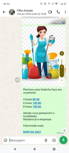 Agende sua faxina 4 6 8 horas