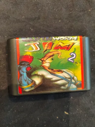 Cartucho Mega Drive Earth Worm Jim 2 fita game