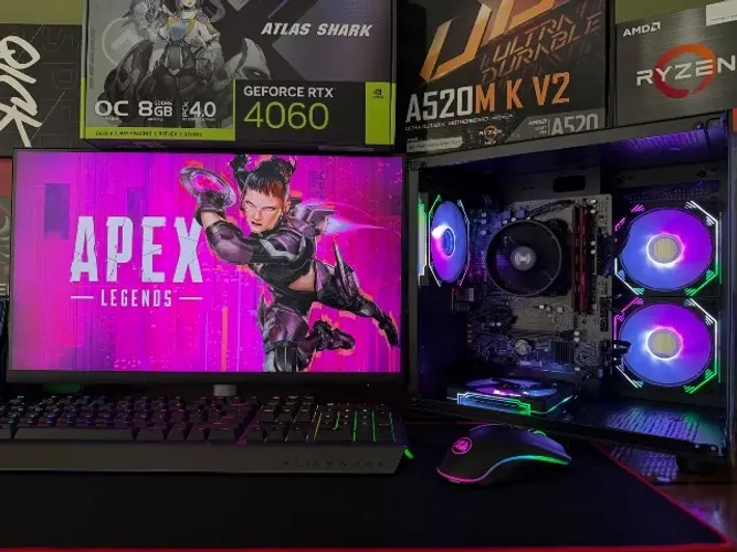 PC AM4 Ryzen 5-5600GT 16gb DDR4 SSD-128gb HD-500gb Vega Integrado
