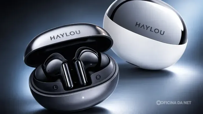 Fone de ouvido Bluetooth HAYLOU Flowbuds N55-Redução de ruído de até 54 dB