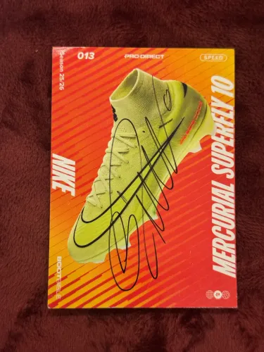 Cartão Mercurial Autografado Cristiano Ronaldo