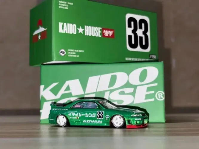 KAIDO HOUSE NISSAN SKYLINE GT-R (R33) HKS V1 kaido r33 verde .