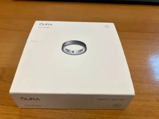 Oura Ring 4 Tam. 12 - Novo, com caixa, carregador e NF