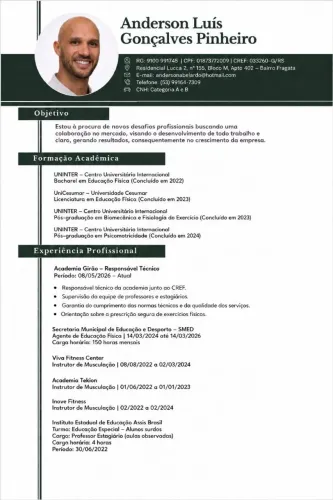 Currículos e documentos em PDF