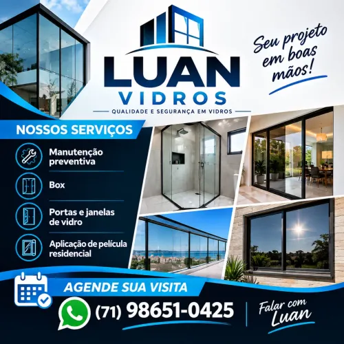 Vidraçaria/ Esquadria em geral