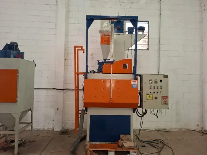 Jateadora Industrial Completa com Coletor de Pó - Pronta para Uso