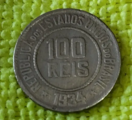 Moeda 100 reis 1934