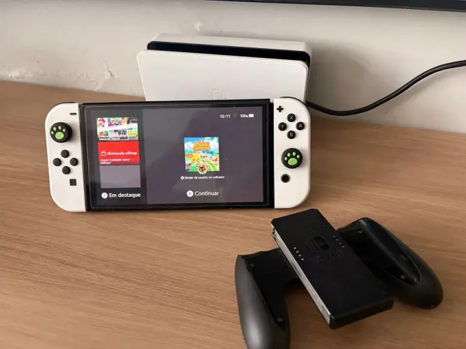 Nintendo Switch OLED Desbloqueado Completo!! (Aceito Cartão)