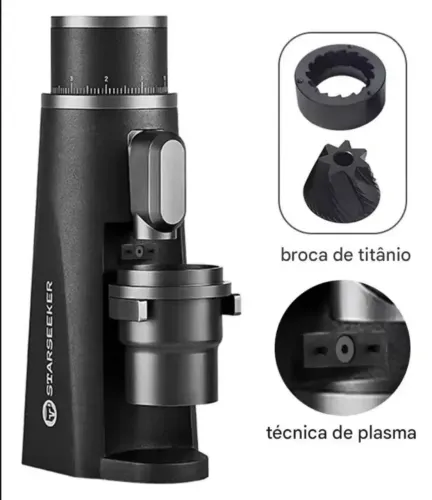 Moedor de Café Starseeker Elétrico Edge Plasma Corpo em Alumínio 127/220